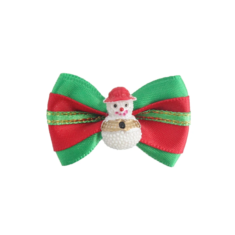 

50 Pcs/100 Pcs Handmade Christmas Dog Bow Ribbon Bows For Dogs 6025028 Pet Grooming Holiday Bows Wholesale