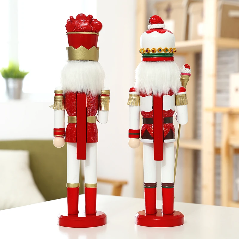 2 шт./лот немецкий гайковёр король солдат 38 см винтажный деревянный стол грецкий