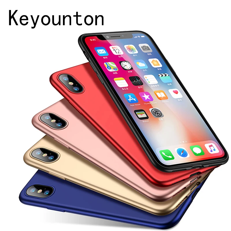 Роскошные ультра тонкий силиконовый чехол для iPhone х матовый ТПУ Мягкая задняя