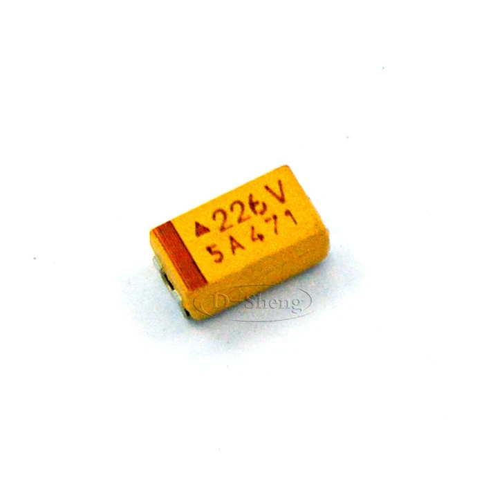 40 шт./SMD Танталовый конденсатор 226 в 22 мкФ 35 В Тип C 6032 желтый Полярный