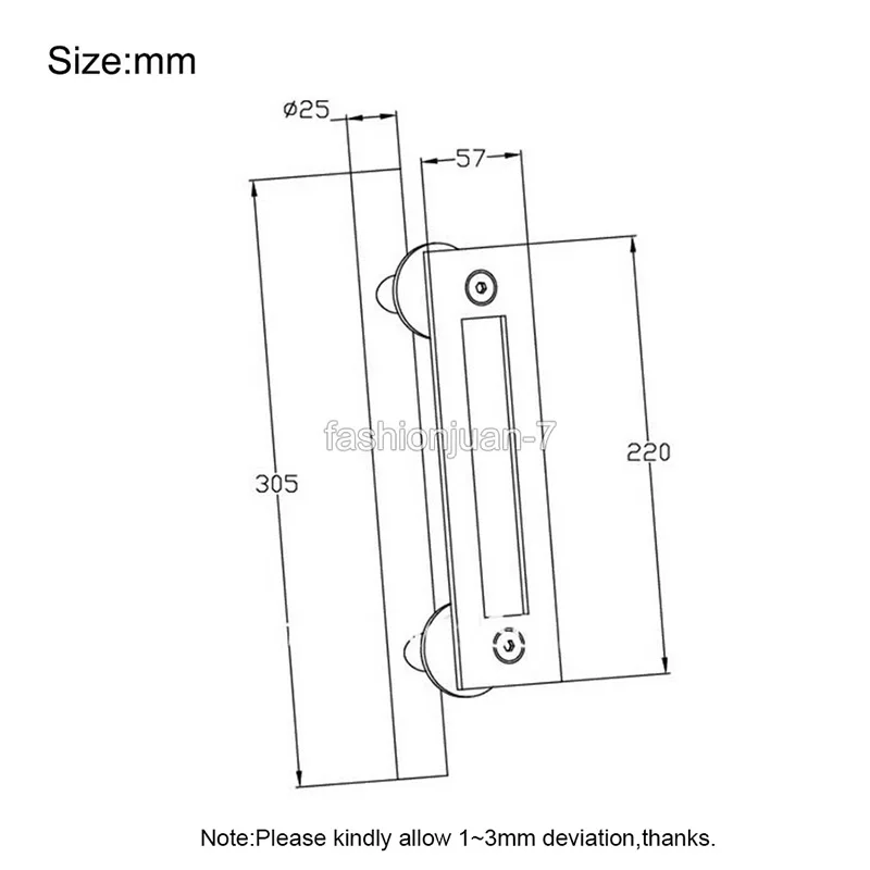 Высокое качество 20 шт./лот нержавеющая сталь ручка для двери сарая выдвижная и