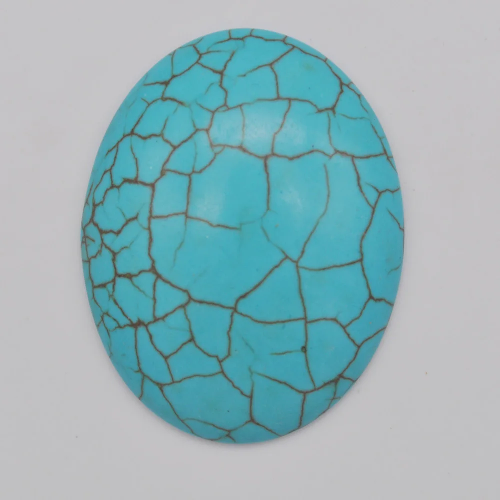 Овальный кабошон Howlite 40x30 мм драгоценный камень бижутерия для подарка 1 шт. H106 |