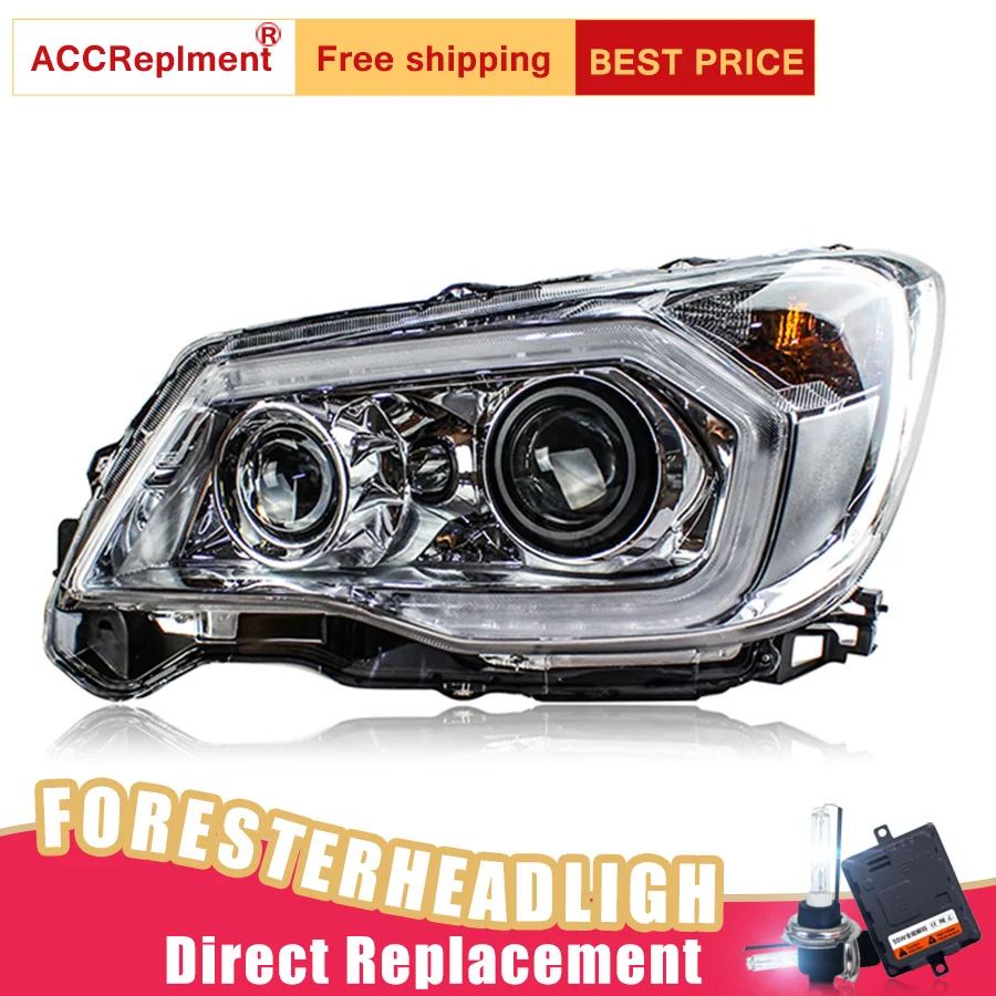 

2Pcs LED Headlights For Subaru Forester 2014-2018 led car lights Angel eyes xenon HID KIT Fog lights LED Daytime Running Lights