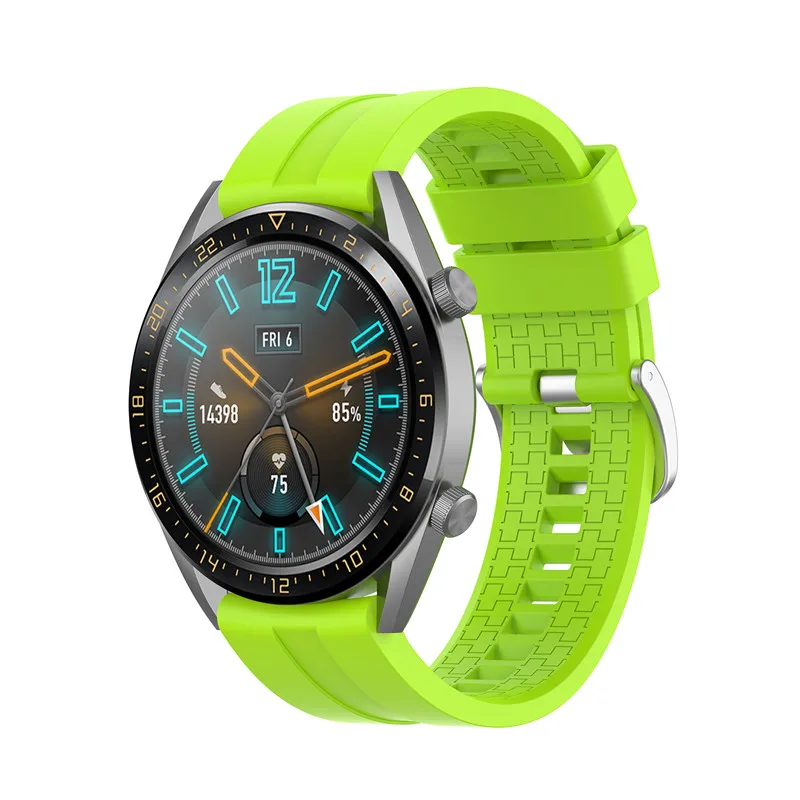 100 шт 20 мм 22 мм силиконовый ремешок для часов для Honor Magic/huawei watch GT acitve 46 мм ремешок для 42 мм GT Элегантный ремешок для часов