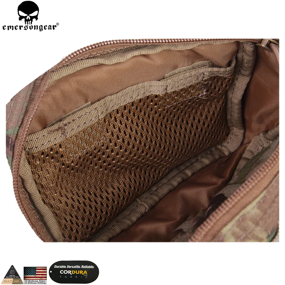 EMERSONGEAR Подключаемая поясная сумка для мусора, сумка для тактических военных охотничьих инструментов для страйкбола, сумка Мультикам, черный рюкзак EM8337