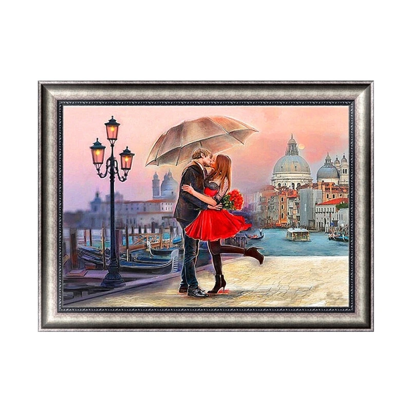 DIY Алмазная Вышивка крестом цветок розы лотоса Рукоделие 5D алмазная вышивка