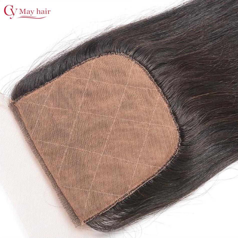 Аннабель Волос Бразильский Шелковый База Закрытие 4*4 Девственные Волосы Кружева