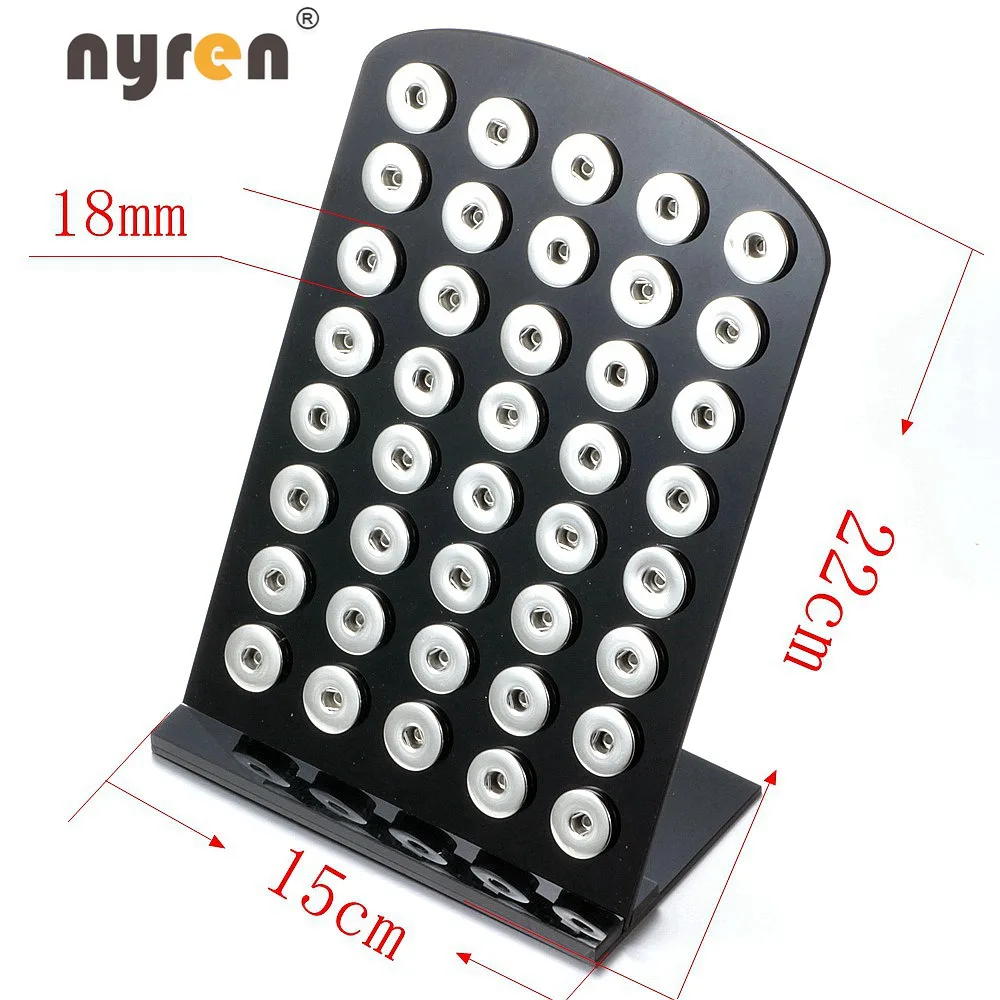 

Evolution High Quality Black PU leather Snap Stands Display Set 18mm Snap Buttons Snaps Jewelry ZJ002