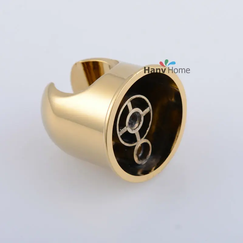 

Gold Brass Shower Holder for Handheld Shower Head t Rack Bracket