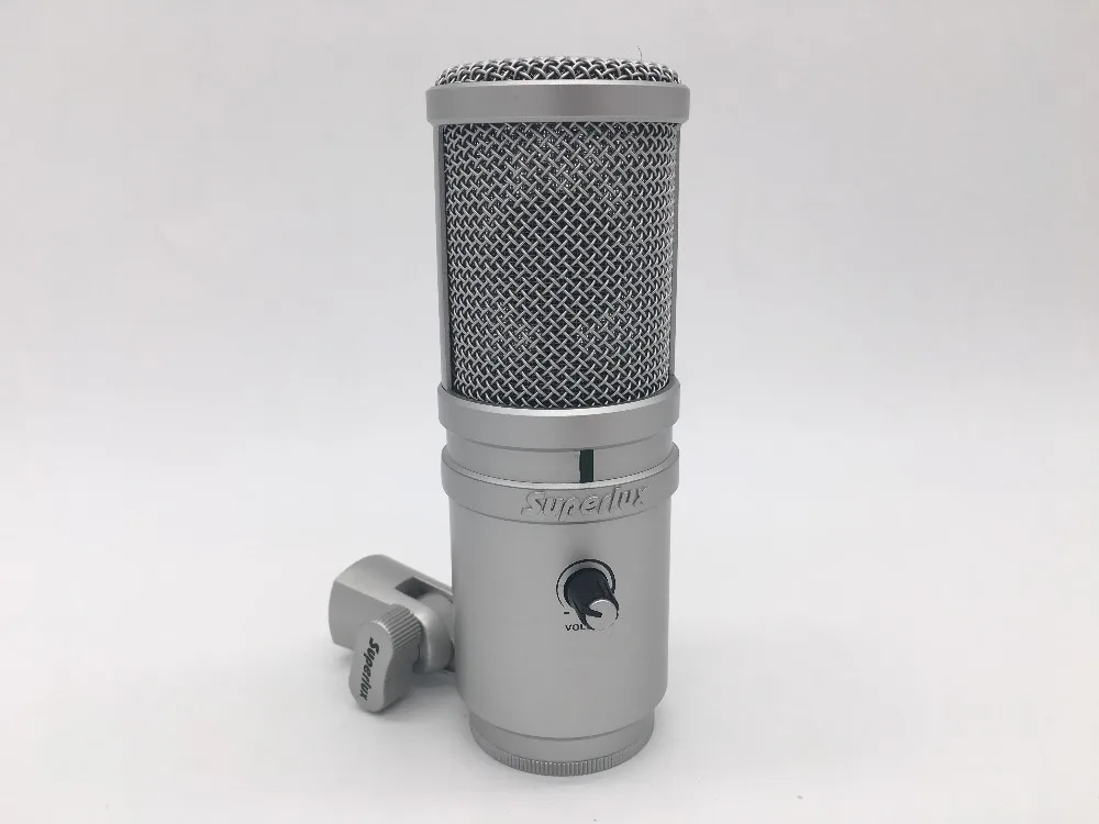 superlux E205U A/D и USB интерфейс конденсаторный микрофон Цифровая запись микрофон комплект для вещания и студийной записи