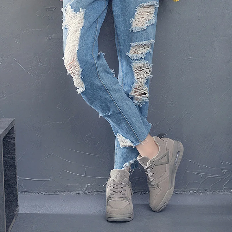 VTOTA Chaussure Femme; женская Вулканизированная обувь; коллекция года; Модные Повседневные кроссовки на танкетке; кроссовки; tenis feminino; обувь на платформе со шнуровкой