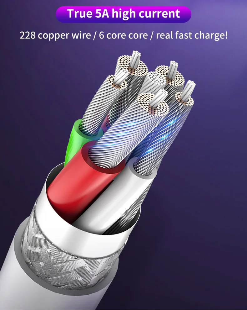 Uverbon 5A USB C кабель QC3.0 type C кабель для huawei mate 20 P20 Pro Honor 20 супер быстрое зарядное устройство type C USB C Быстрая зарядка