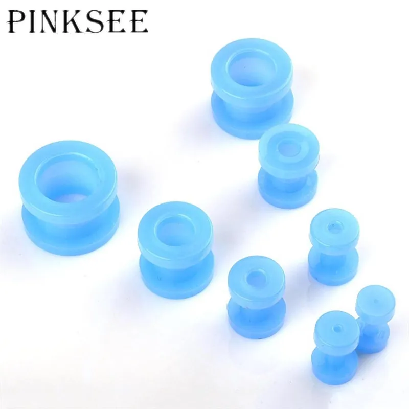 PINKSEE 8 шт./лот Акриловый пирсинг уха гибкий туннели для ушей тонкий расширитель для ушей туннели для пирсинга тела ювелирные изделия