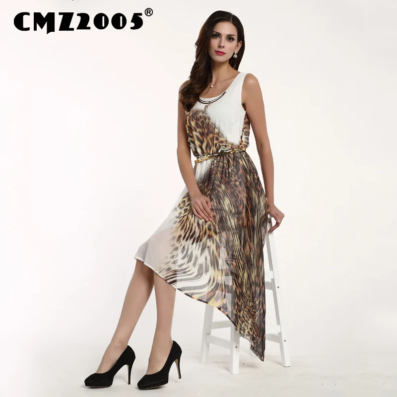 Горячие Продажа женская Одежда Высокого Качества печати Леопарда Рукавов Шею