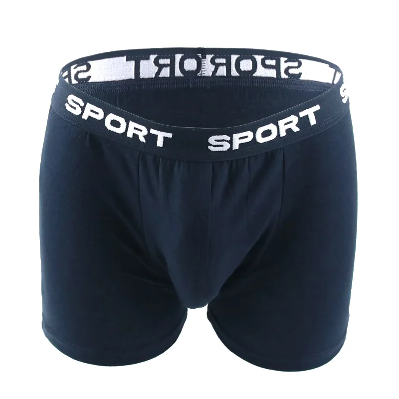 NavyBlue Боксеры, мужское нижнее белье, мужские боксеры, хлопковые трусы, мужское нижнее белье, большие размеры, мужские боксеры, здоровые хлопковые трусы размера плюс XL-4XL - Цвет: NavyBlue