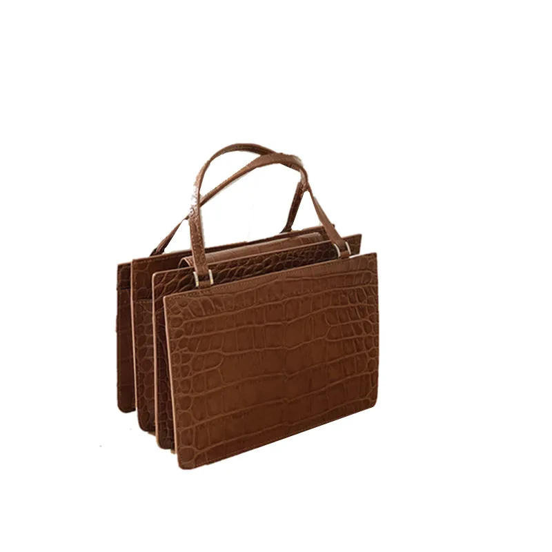 Женская сумка из крокодиловой кожи на осень и зиму новинка 2018 портативная