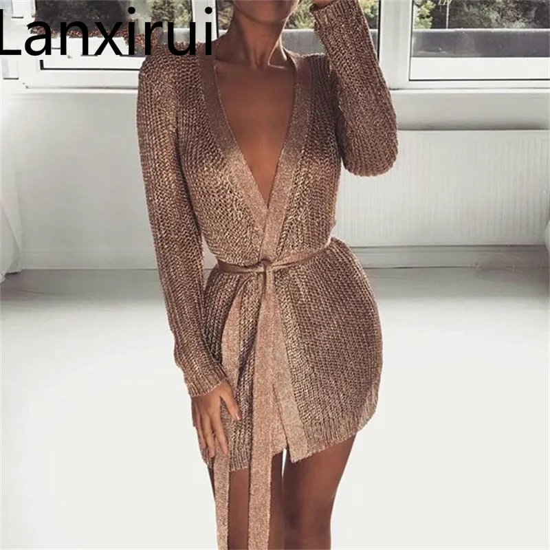 

Women Solid V Neck Long Sleeve Mini Dresses Sexy Mesh Party Nightclub Short Dress Women Elegant Vintage Wear Vestidos
