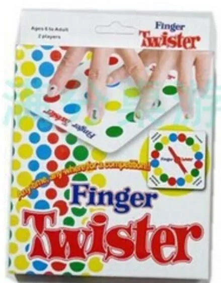 Палец Твистер миниатюрная версия для 2 игроков настольной игры|finger twister|finger twister