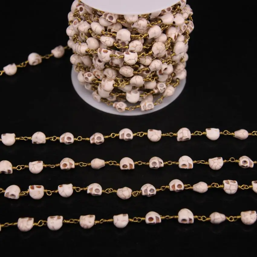 Цепочка с бусинами 5 метров 6x8 мм|necklace jewelry|chain diychain diy necklace |