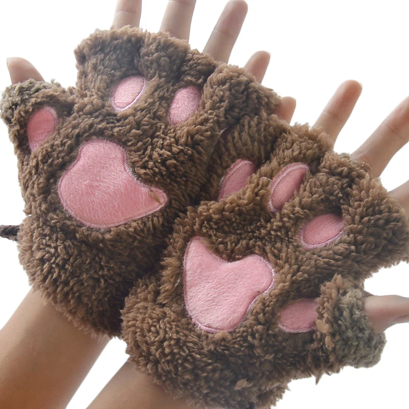 Перчатки и варежки для новорожденных; милые теплые флисовые перчатки с рисунком для малышей; зимние теплые перчатки для мальчиков и девочек