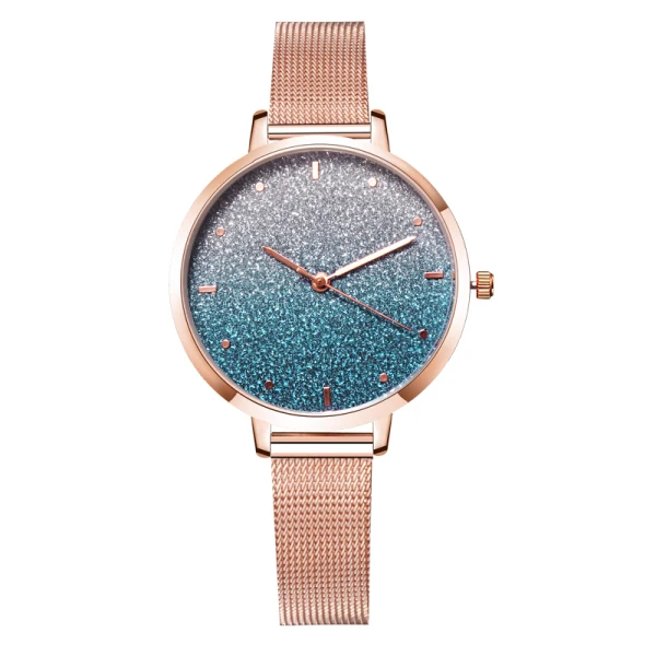 light blue Модные женские туфли звездное небо часы Best продажи роскошные розовое золото для женщин Дамские Часы Relogio Feminino Montre Femme - Цвет: light blue