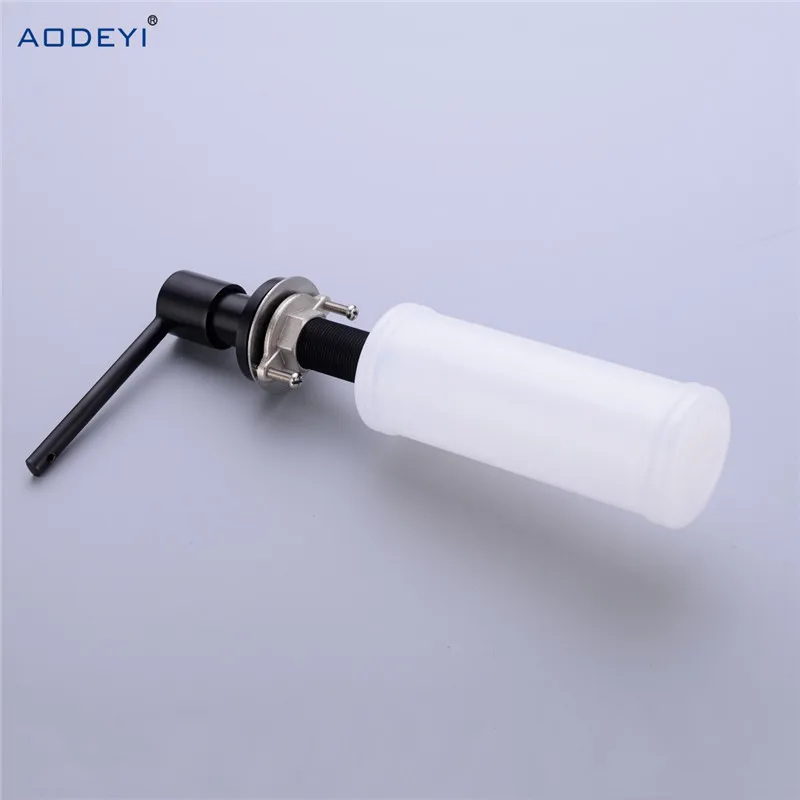 Черный латунный дозатор мыла AODEYI для кухонной раковины диспенсер бутылка