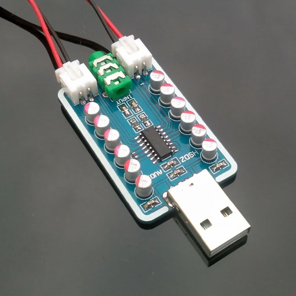 Цифровая плата усилителя звука класса D 5 в пост. Тока 6 Вт + USB с задержкой