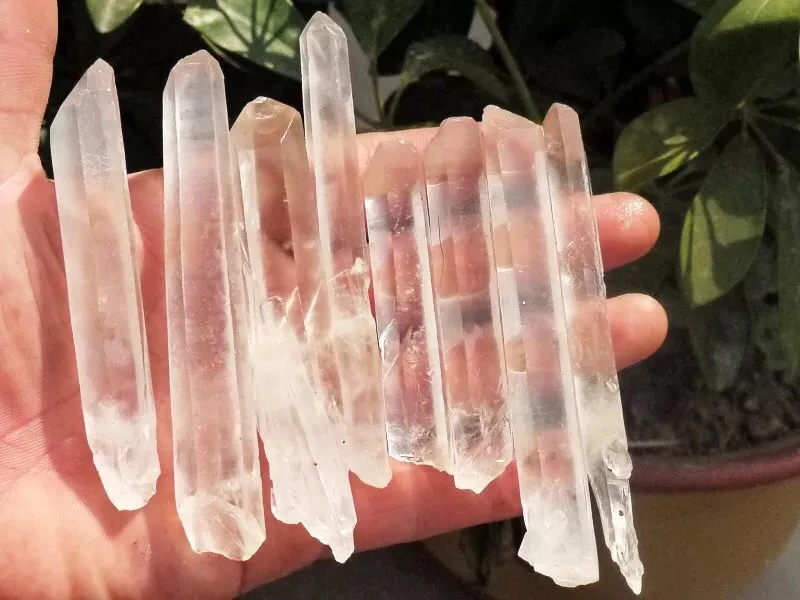 

Hot sale!!!!!10 pcs clear quartz crystal specimen reiki healing rough gemstone crystal point meditation for making jewelry