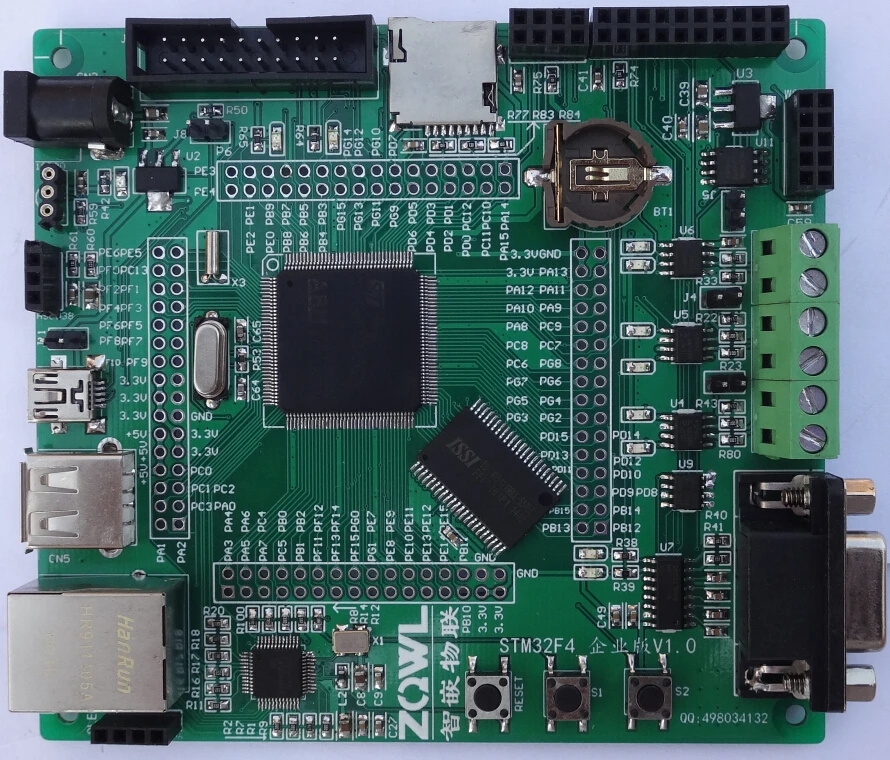 Бесплатная доставка макетная плата STM32F407 RAM 192KB 1MB 168MHZ sdio wifi/RC522/W5500|Интегральные