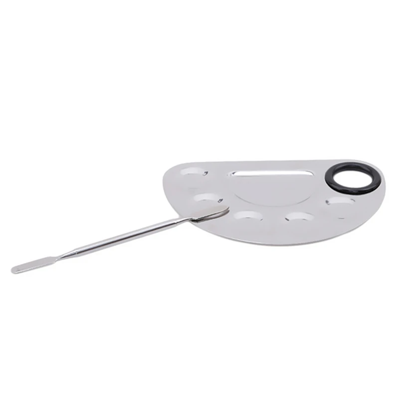 1 набор Палетка из нержавеющей стали для смешивания теней макияжа|Принадлежности