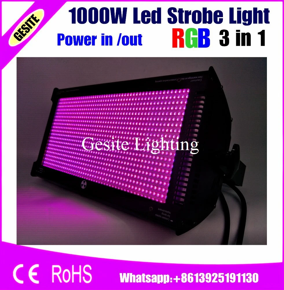 2 шт./лот 1000 Вт RGB Стробоскоп вспышка DMX стробоскоп мигающий свет стробоскоп|rgb