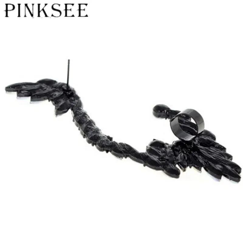 Готический преувеличены Угол Крылья Акриловые клип уха панк эльф Полный