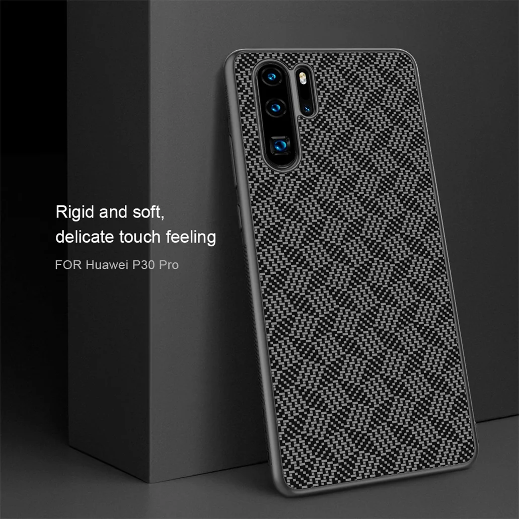 Для huawei P30 чехол P30 PRO Чехол P30 Lite Nova 4e чехол NILLKIN Роскошный чехол из синтетического волокна карбоновый пластиковый чехол для huawei P30