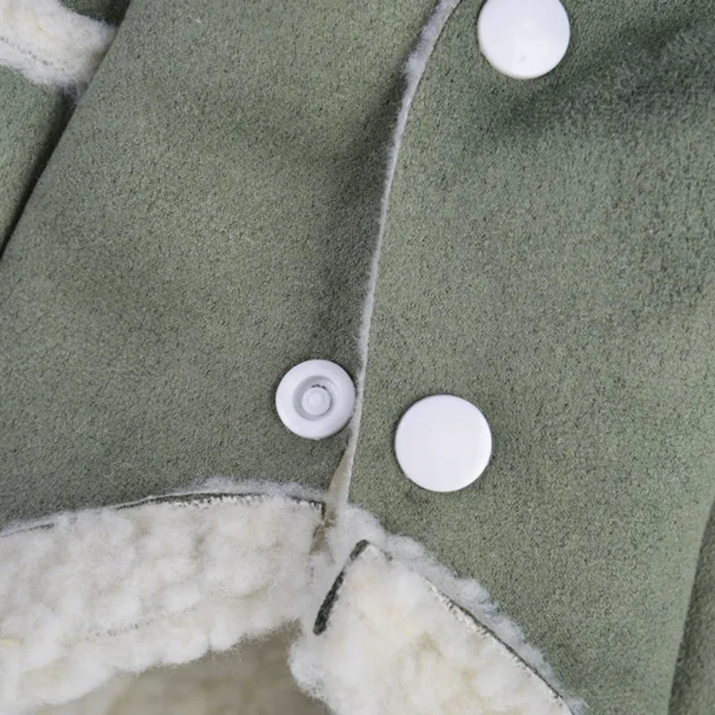 Пальто для домашних животных теплое кашемировое пальто с карманами маленьких