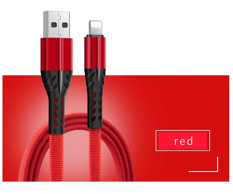 NOHON USB кабель для iPhone Xs Max Xr X iPad iPod 8 7 6 6s Plus 8pin Быстрая зарядка нейлоновый шнур Синхронизация данных кабели для зарядного устройства USB
