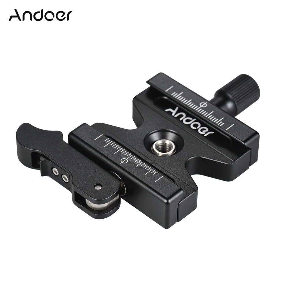 Andoer CL 50LS быстроразъемный зажим с регулируемой ручкой рычага 1/4 &quotи 3/8&quot винтовое
