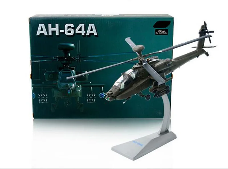 1/72 весы США американский AH-64A APACHE вертолет армейский истребитель самолет статические модели для взрослых и детей игрушечные лош