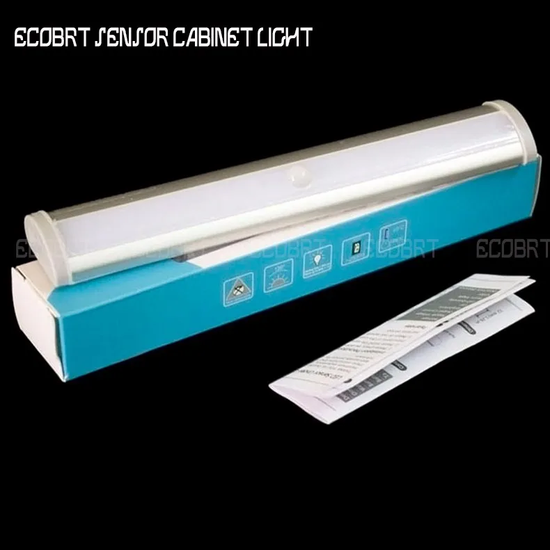 ECOBRT светодиодный ИК инфракрасный детектор движения сенсор шкаф светильник беспроводной SMD3528 с помощью AAA батарея светильник s