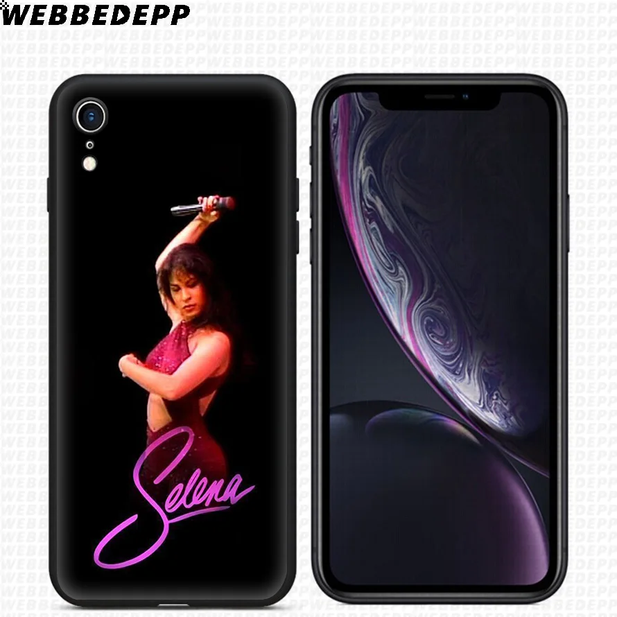 ВЕББЕДЕПП Силиконовый чехол Selena Quintanilla для iPhone 11 Pro Xr Xs Max X или 10 8 7 6 6S Plus 5 5S SE включительно.
