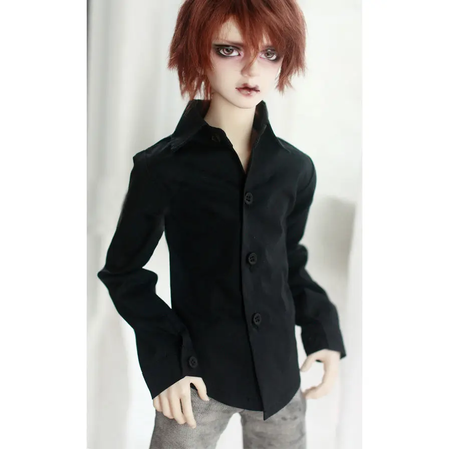 BJD Doll Black Shirt Outfits Top Clothing For Male 1/4 1/3 SD17 70cm 17&quot 24&quot Tall MSD SD DK DZ AOD DD HEDUOEP | Игрушки и хобби