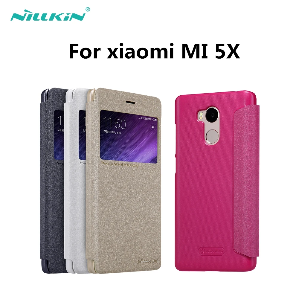 NILLKIN Флип PU + PC кожаный жесткий чехол для Xiaomi mi A1 телефон сумка 5X смарт просмотра