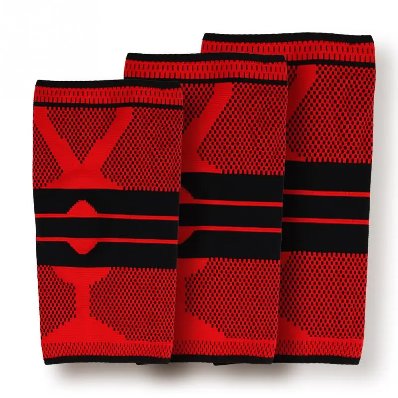 

Knee Brace Support Gym Weight lifting Sports Knee Wraps Bandage Anti-injured Breathable Support Brace Knee Sleeve Protectors Red