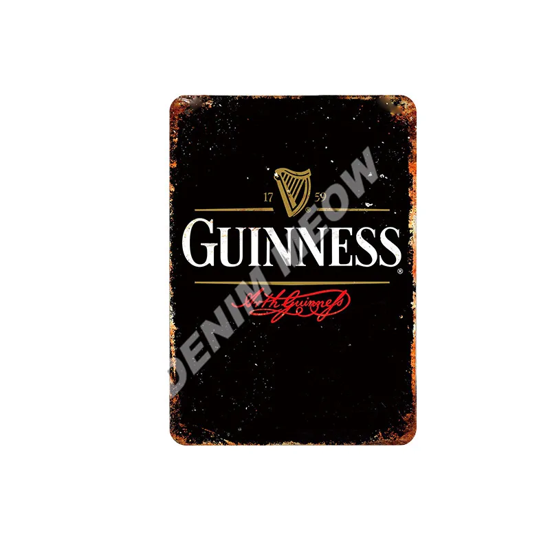 My goodth My Guinness металлические жестяные знаки темное пиво винтажная живопись плакат паб казино бар украшения потертый шик домашний декор WY56