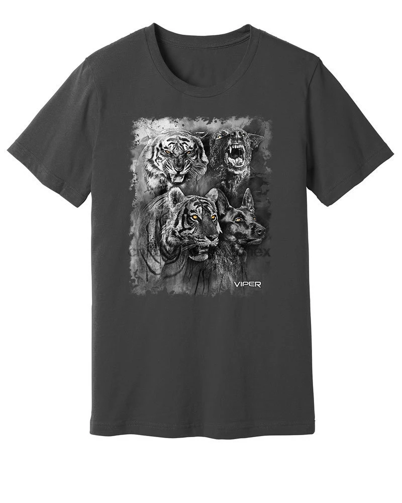 Голландский пастух и Tiger Spirit футболки с рисунком животных 100% крученая