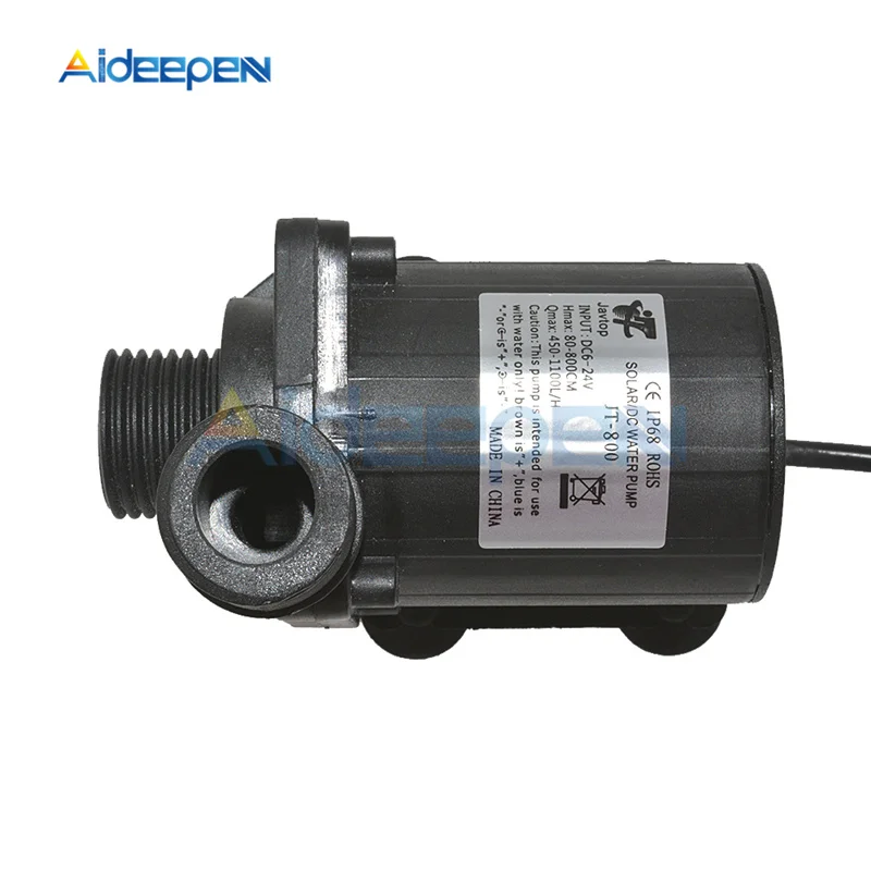 DC 12V 24V 800L/H 5m 22W солнечный бесщеточный двигатель циркуляции воды водяной насос