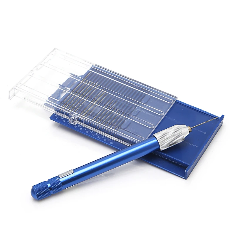 1 шт. ручная дрель ювелирное изделие патрон с 20 Мини спиральное сверло |