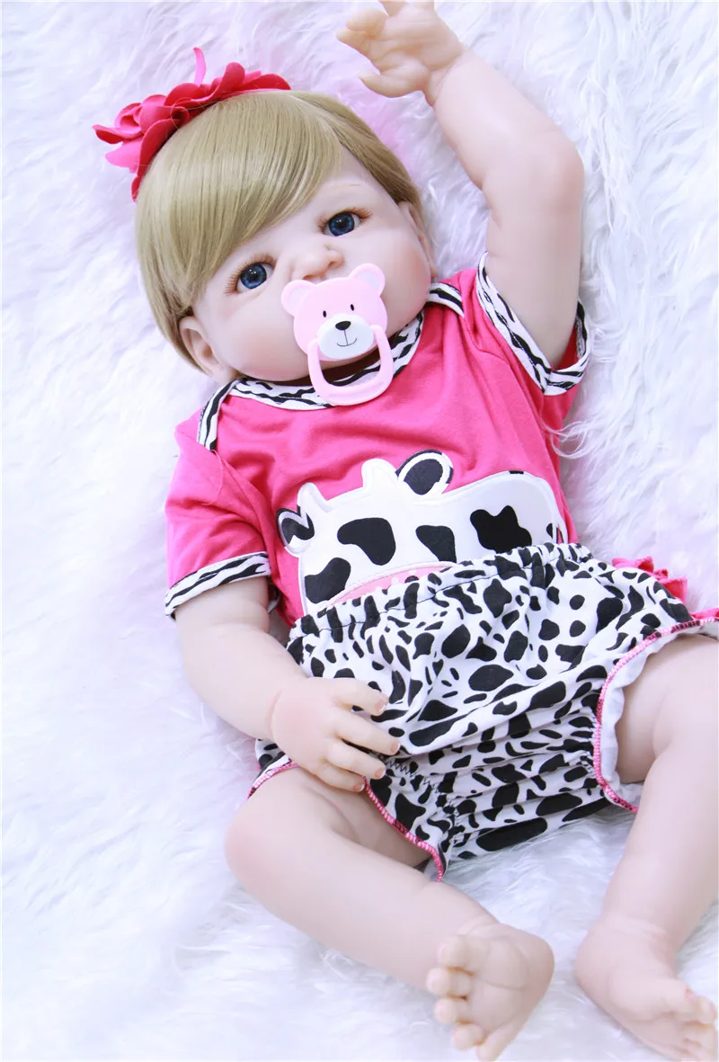 Кукла Bebe 56 см силиконовая игрушка для девочек кукла новорожденных подарок детей