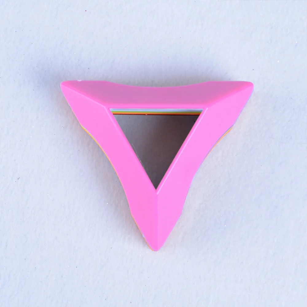 

1PCS Triangle Magic Cube Colorful Plastic Base Holder Frame Stand Tower Accessories 7.5cm