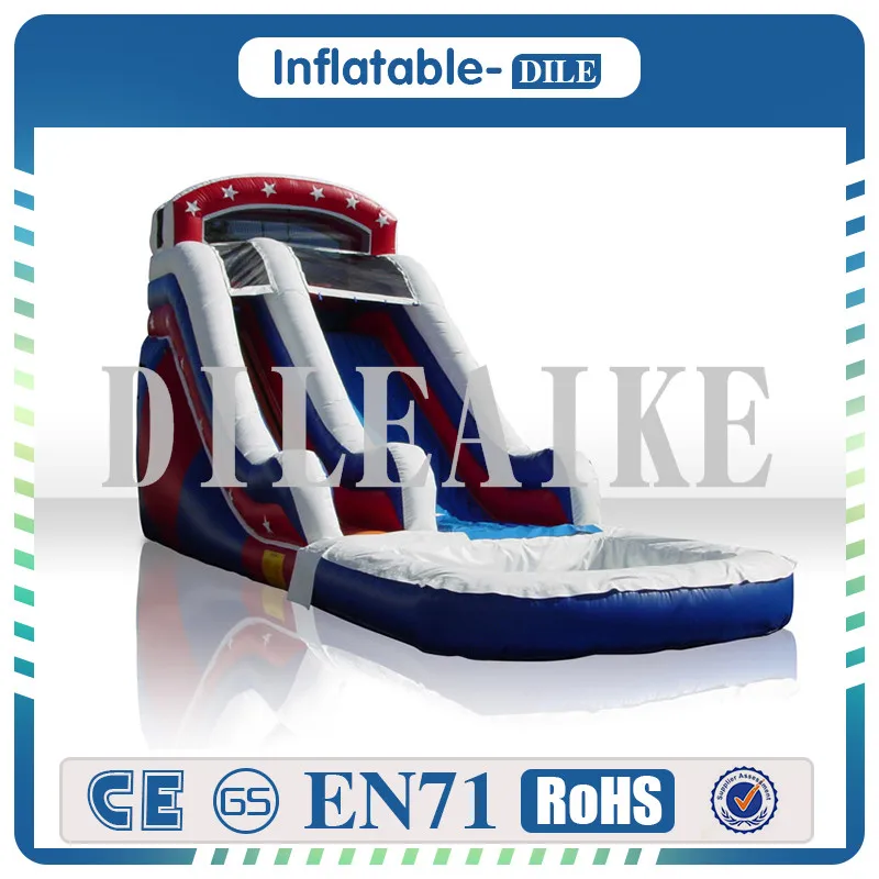 0.55mm PVC Giant inflatable castle slide jumping bouncing tarpaulin for sale | Спорт и развлечения
