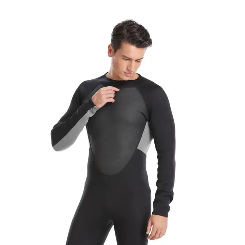 4XL плюс размер цельный гидрокостюм с длинным рукавом 3 мм неопреновый гидрокостюм для подводного плавания Сноркелинг серфинг купальники для мужчин гидрокостюм